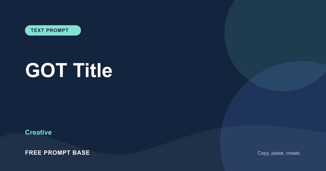 GOT Title AI prompt cover