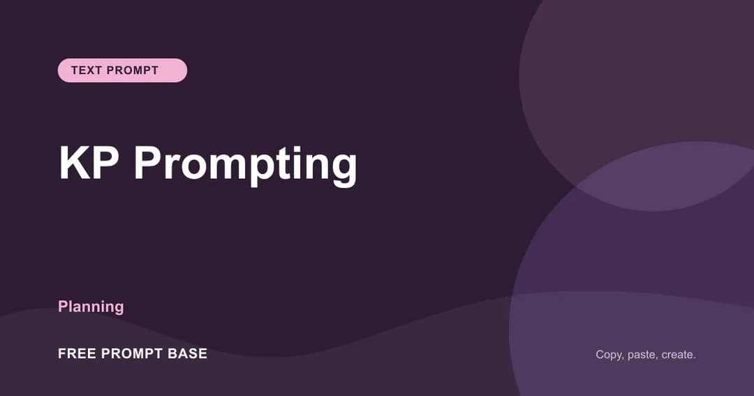 KP Prompting AI prompt cover