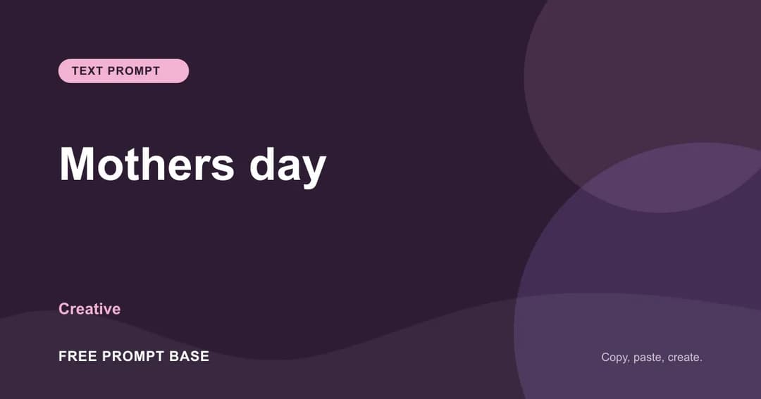 Mothers day AI prompt cover