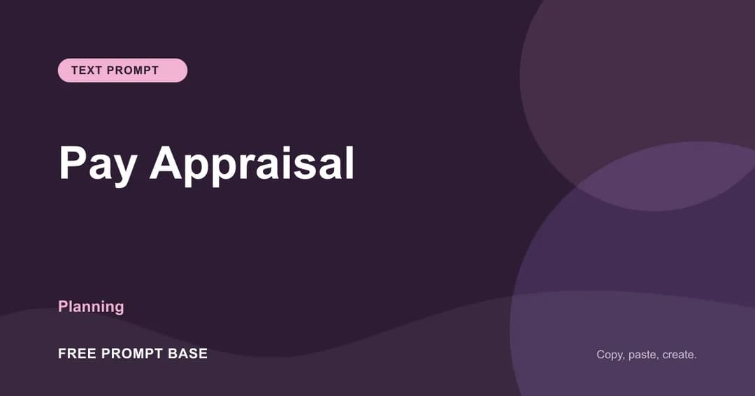 Pay Appraisal AI prompt cover