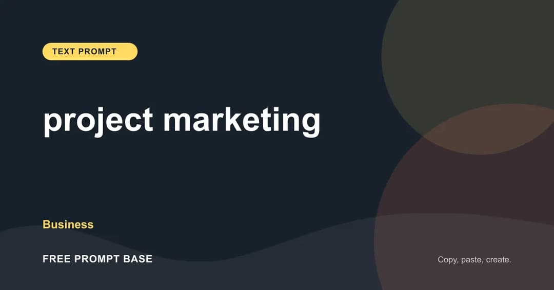 project marketing AI prompt cover