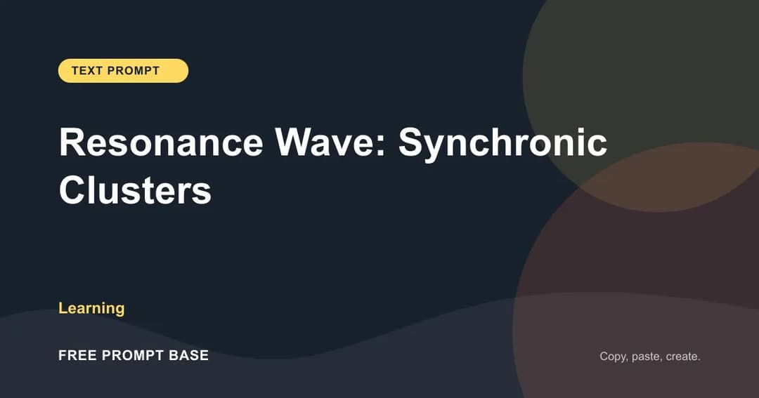 《Resonance Wave: Synchronic Clusters》 AI prompt cover