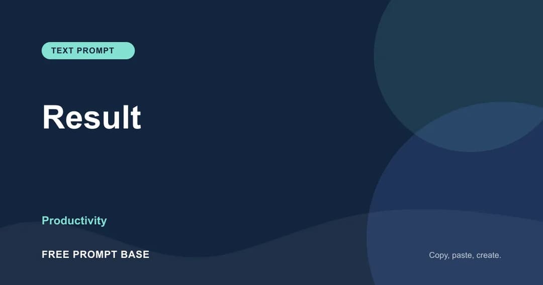 Result AI prompt cover