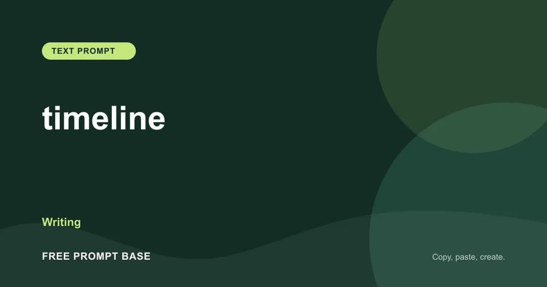 timeline AI prompt cover