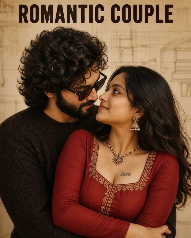 Intimate Romantic Couple Editorial Portrait Prompt
