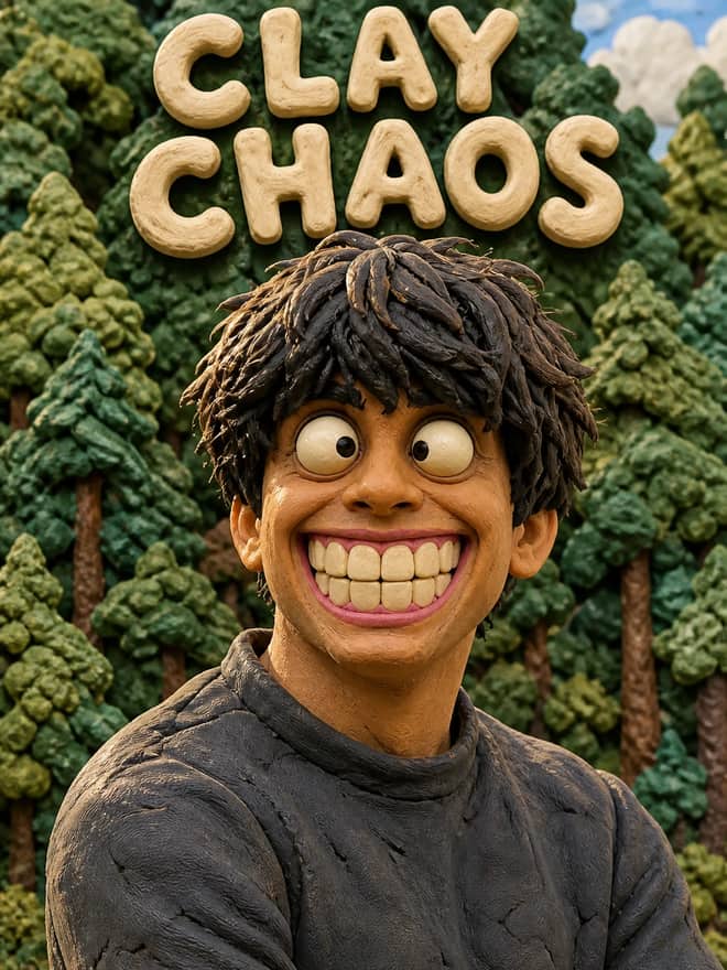 Absurdist Claymation Style Transfer Photo Prompt