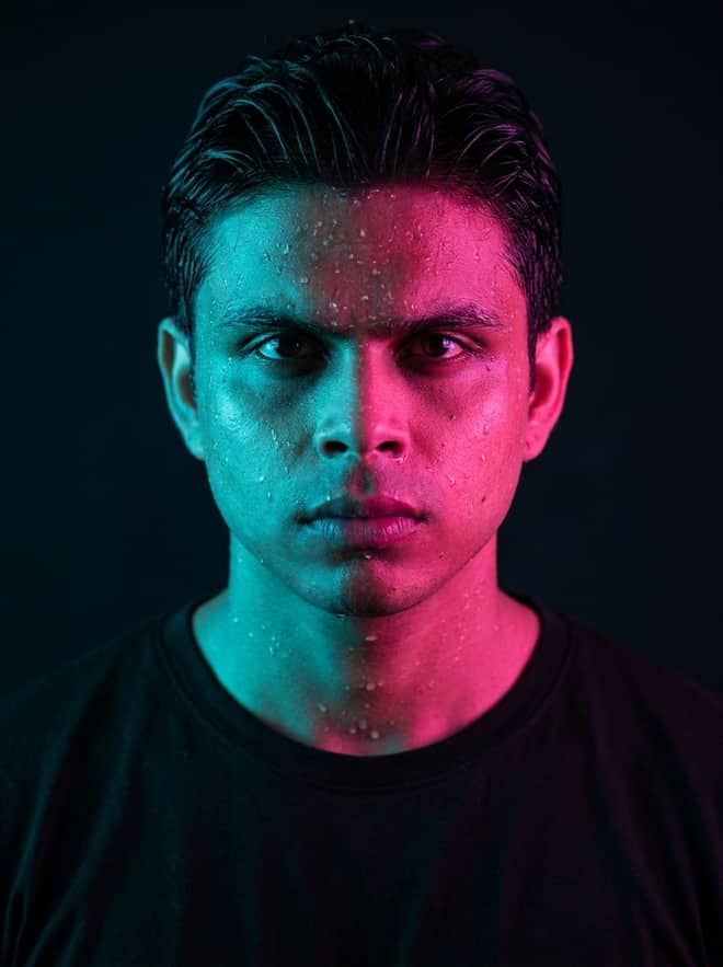 Selective Color Portrait – Gemini AI Photo Prompt