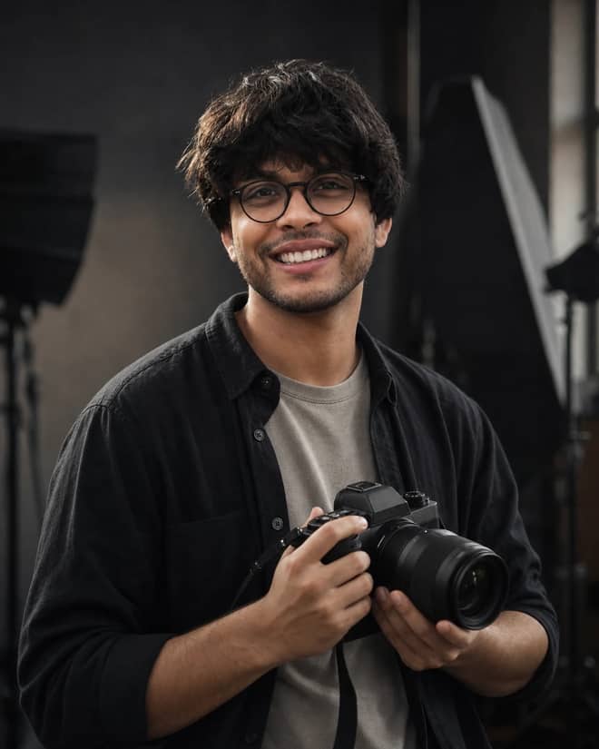 DSLR Studio Fashion Portrait Photography Prompt