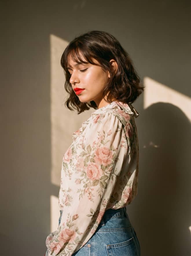 Floral Shirt Portrait – Gemini AI Photo Prompt