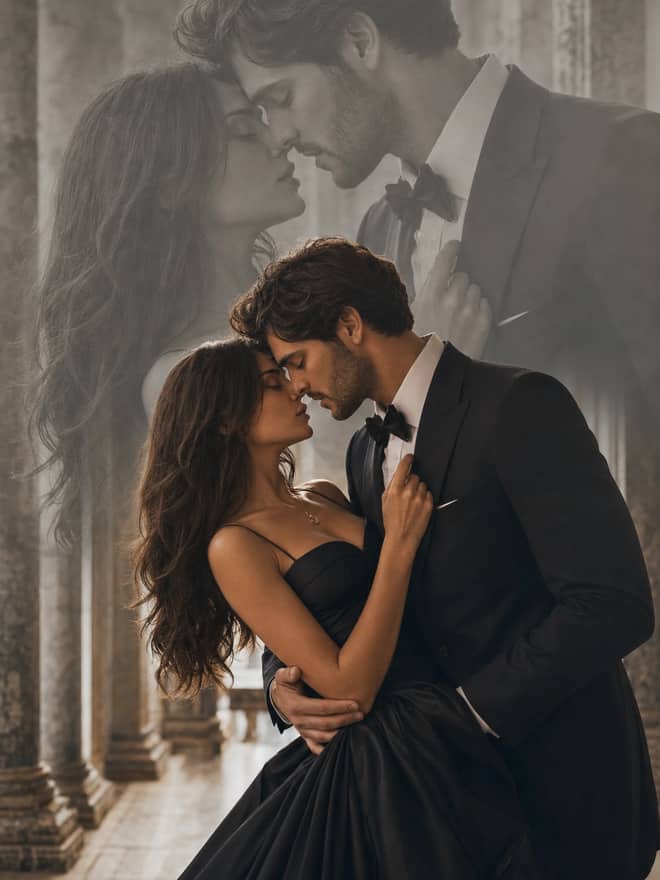 Double Exposure Couple – Gemini AI Photo Prompt