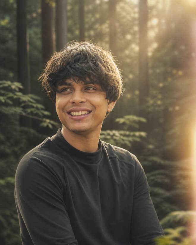 Dreamy Forest Portrait Recreation Editing Prompt