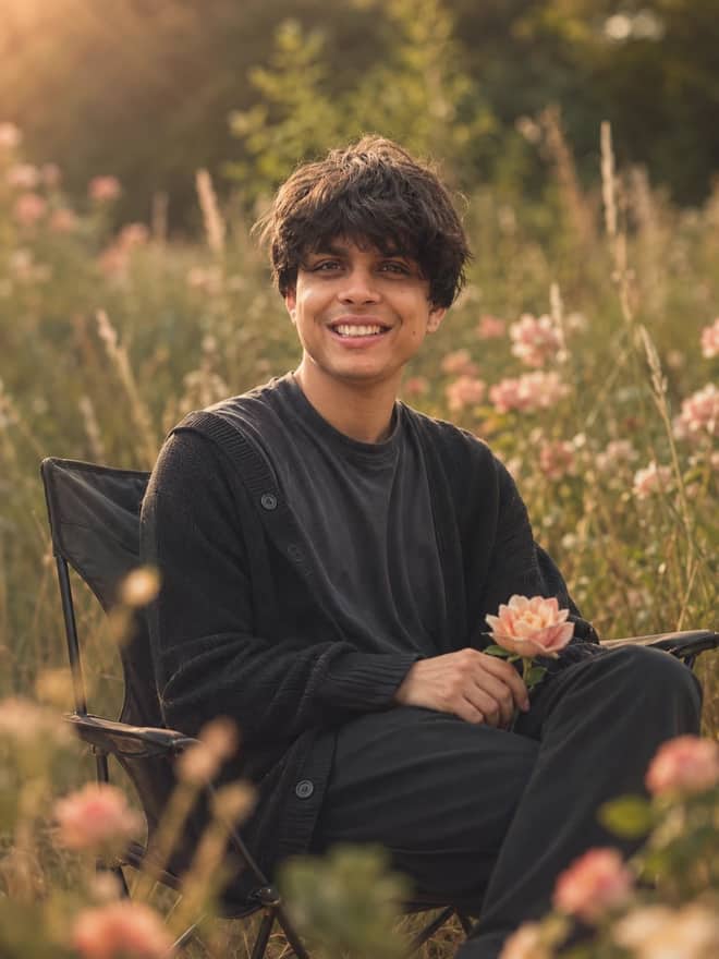 Aesthetic Meadow Portrait – Gemini AI Photo Prompt