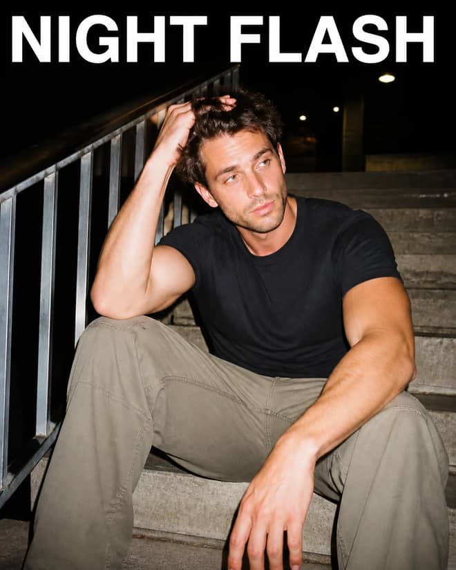 Early 2000s Direct Flash Night Stairs Portrait Prompt