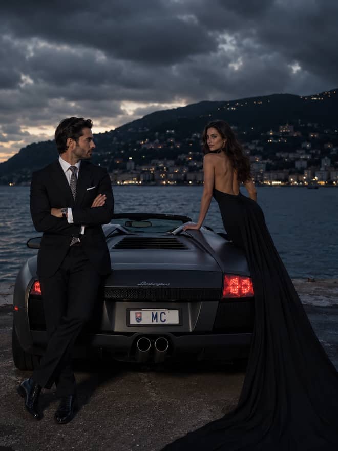 Luxury Car Couple – Gemini AI Photo Prompt