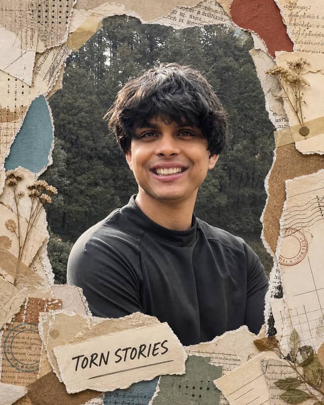 Torn Paper Scrapbook Collage Photo Effect Prompt