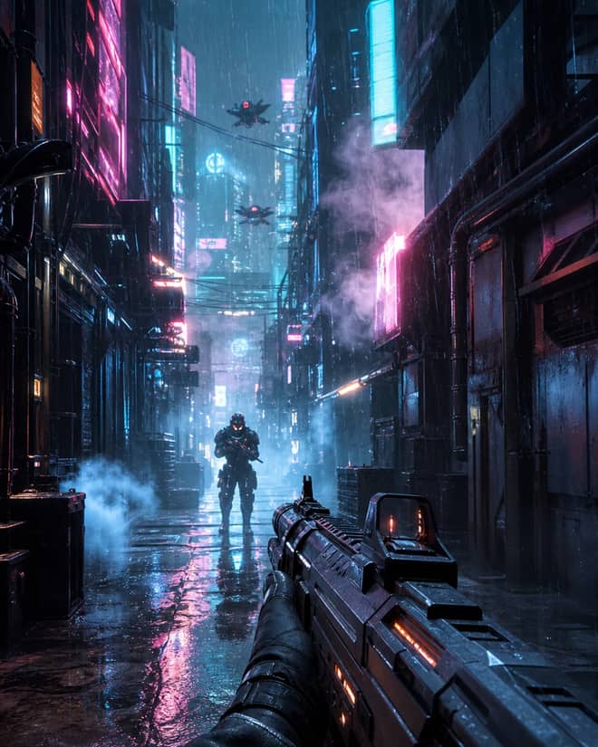 Nano Banana Cinematic FPS Game Scene Prompt Copy Paste