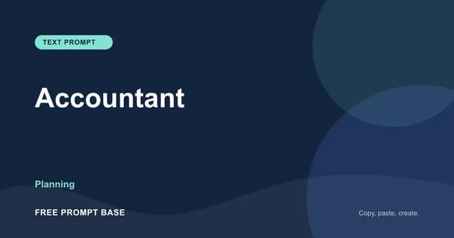 Accountant AI prompt cover