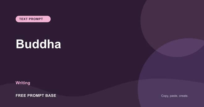 Buddha AI prompt cover