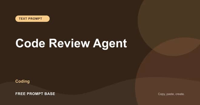 Code Review Agent AI prompt cover