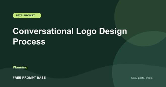 Conversational Logo Design Process AI prompt cover