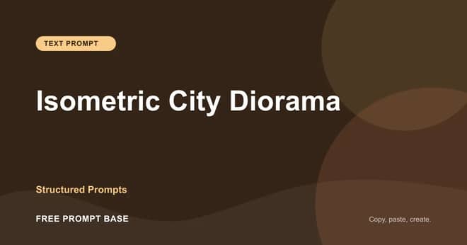Isometric City Diorama AI prompt cover