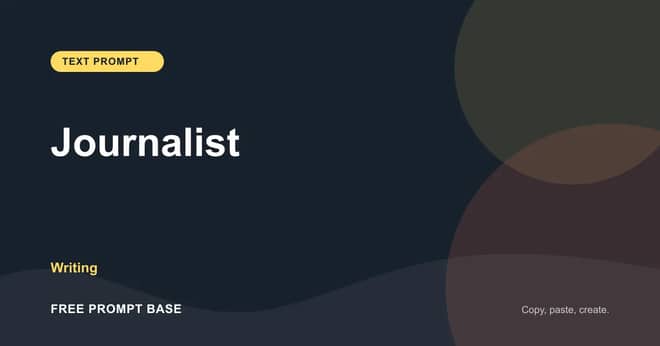 Journalist AI prompt cover
