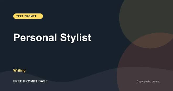 Personal Stylist AI prompt cover
