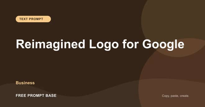 Reimagined Logo for Google AI prompt cover