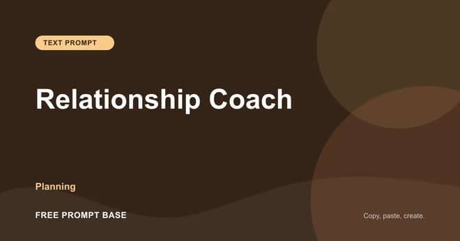 Relationship Coach AI prompt cover