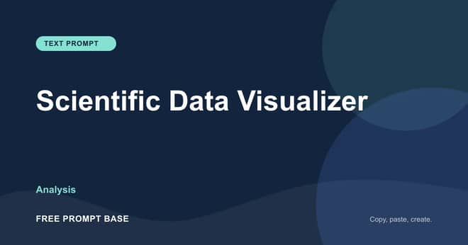 Scientific Data Visualizer AI prompt cover