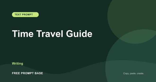 Time Travel Guide AI prompt cover