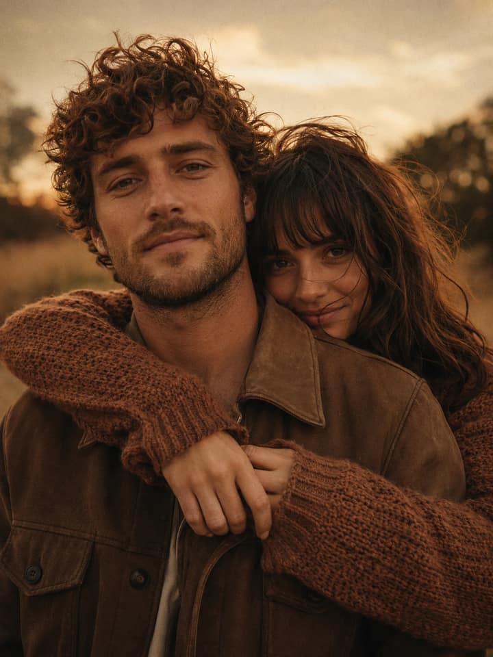 Golden Hour Couple Portrait – Gemini AI Photo Prompt