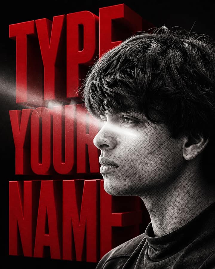 Cinematic Double-Exposure Portrait Poster Prompt