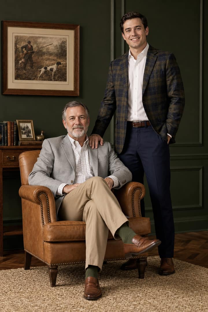 Father & Son Portrait – Gemini AI Photo Prompt