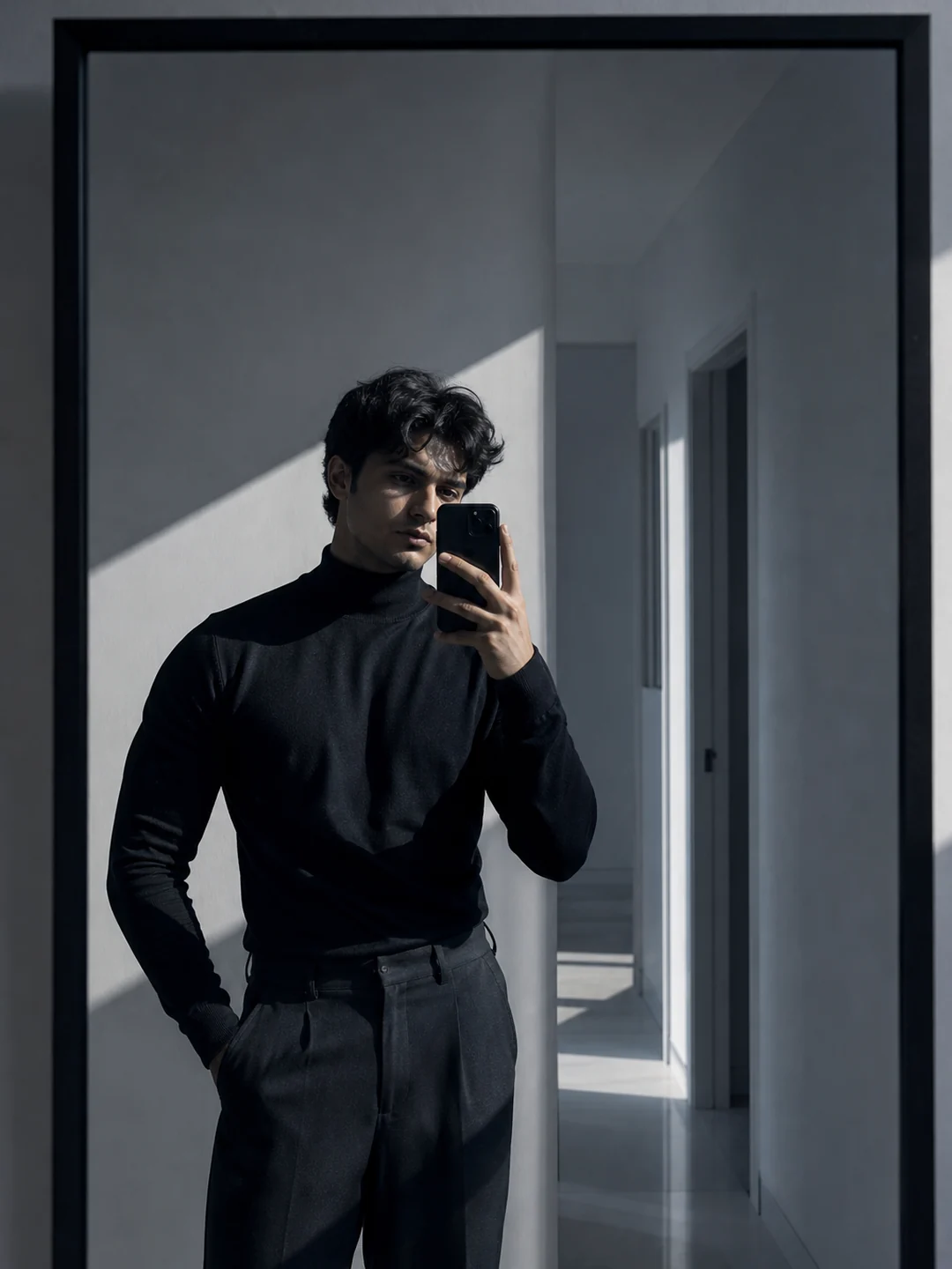 gemini ai mirror selfie prompt boys example 3 — 5 Best Gemini AI Mirror Selfie Prompts for Boys 2026
