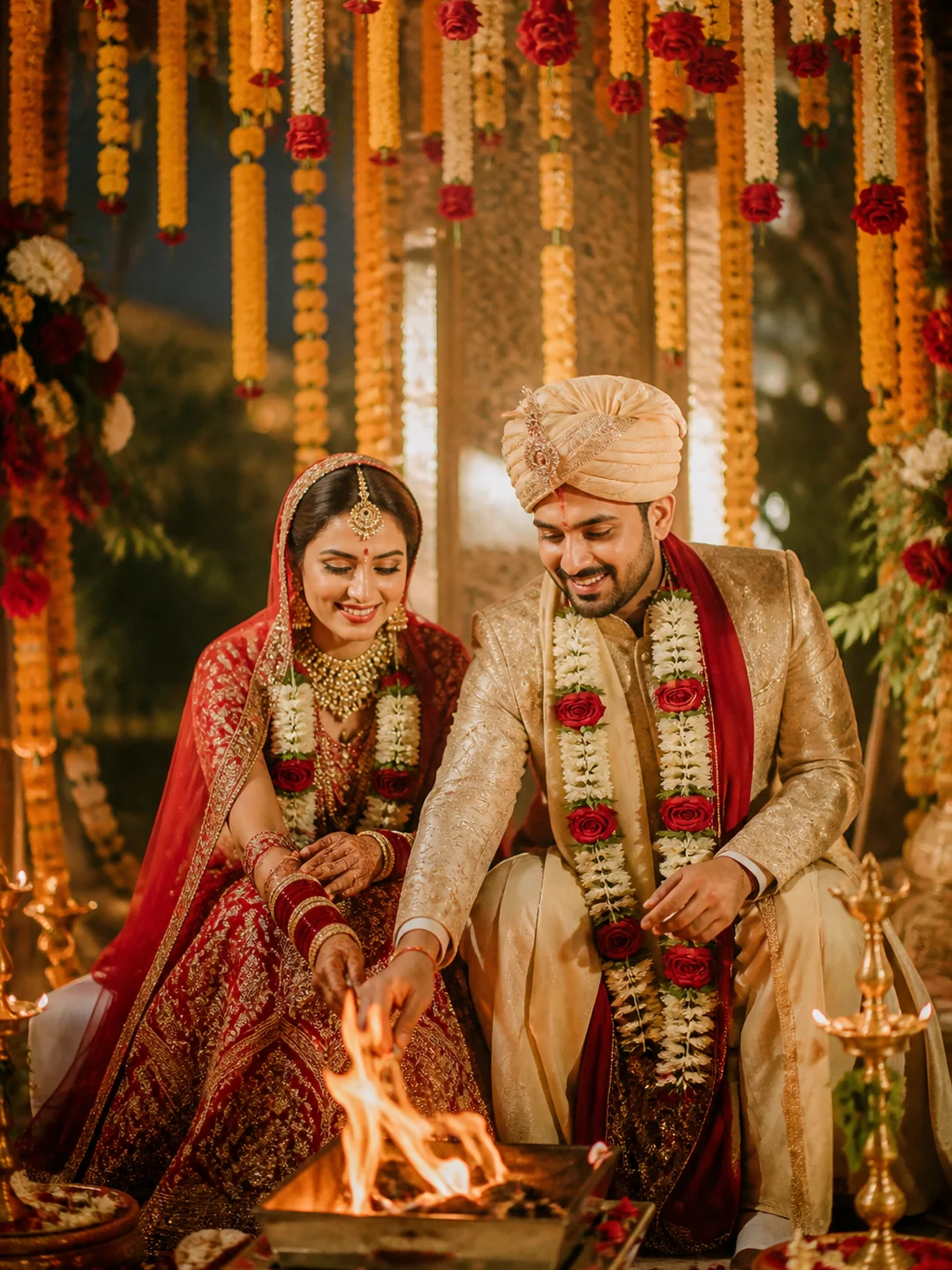 wedding ai photo prompt indian couple gemini example 3 — 5 Stunning Wedding AI Photo Prompts Indian Couple Gemini