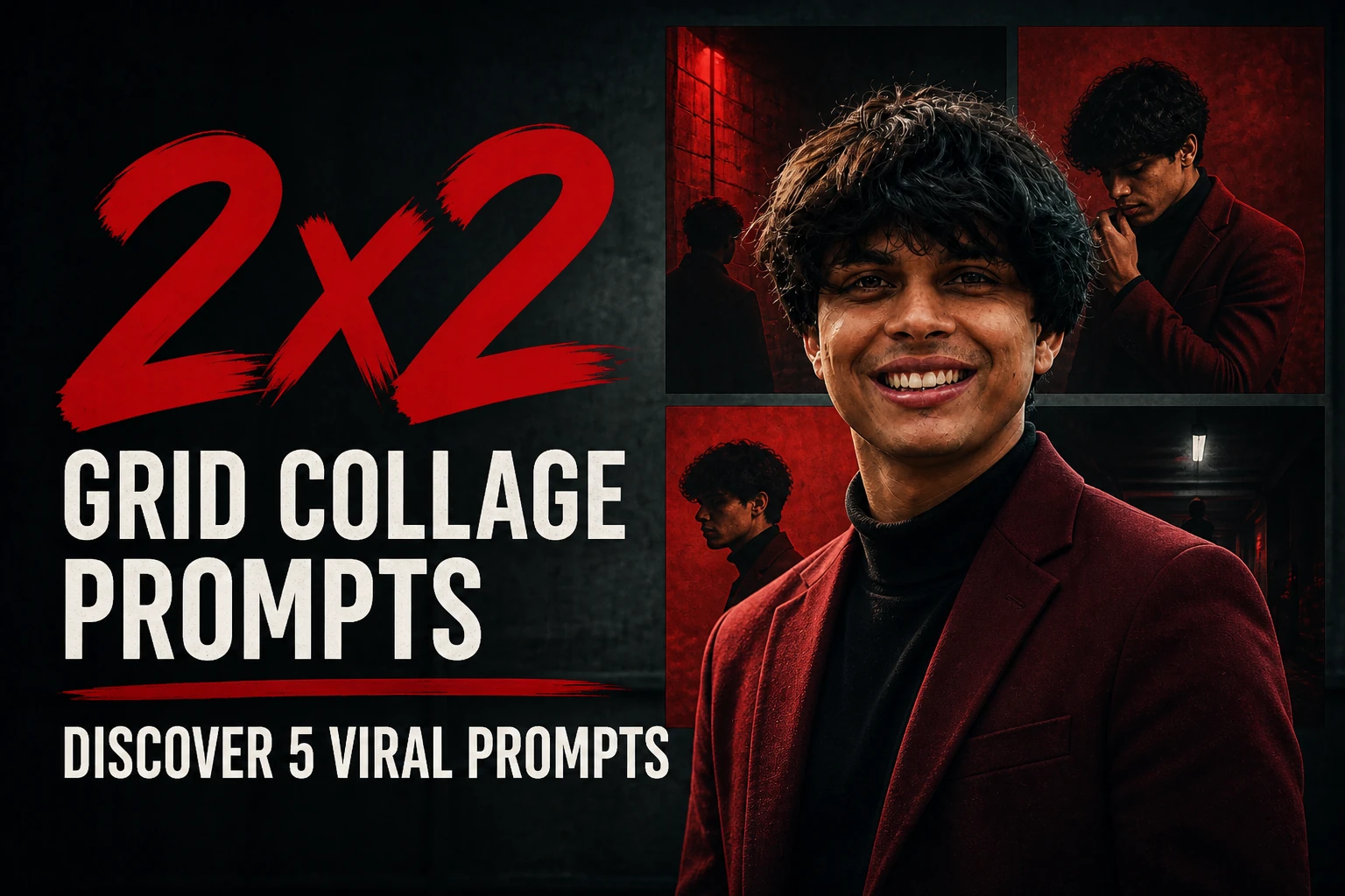 5 Best Gemini 2x2 Grid Collage Prompts Copy Paste