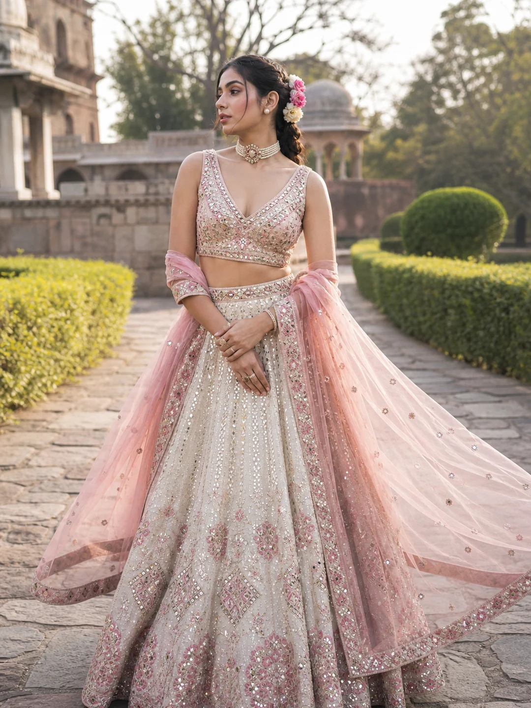 luxury lehenga gemini ai prompts example 4 — 5 Stunning Luxury Lehenga Gemini AI Prompts for Girls