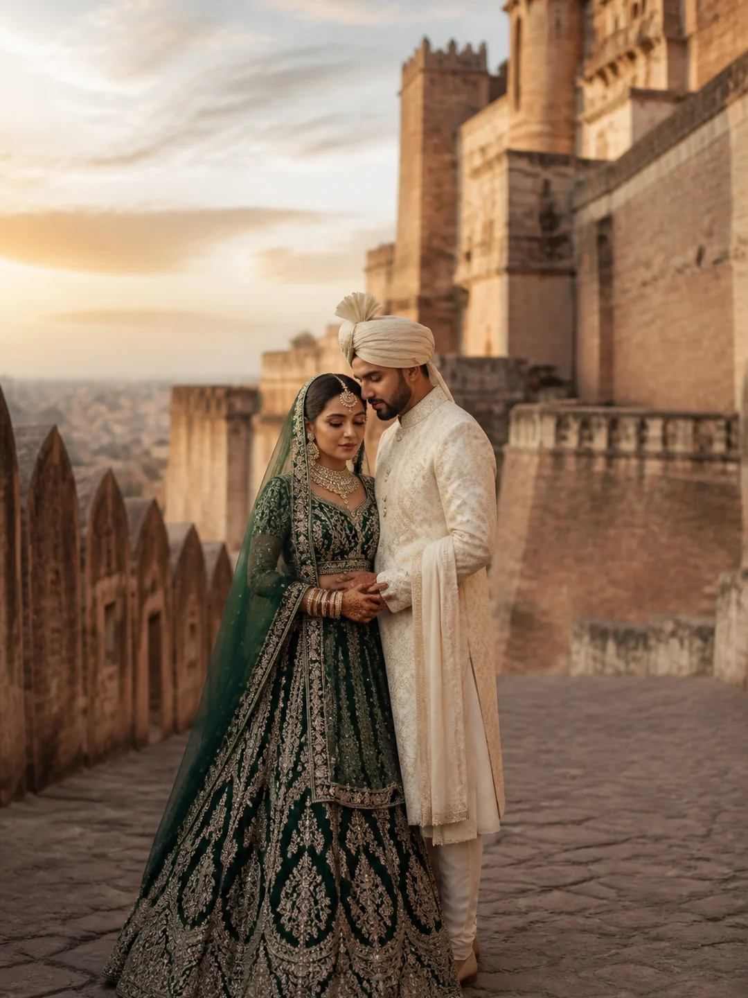wedding ai photo prompt indian couple gemini example 2 — 5 Stunning Wedding AI Photo Prompts Indian Couple Gemini