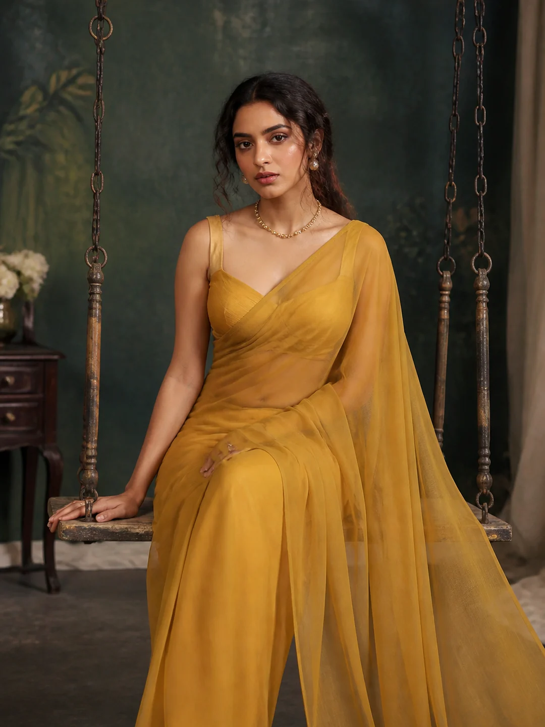 retro girl in saree photo prompt gemini example 5 — 5 Best Retro Girl in Saree Photo Prompts for Gemini AI