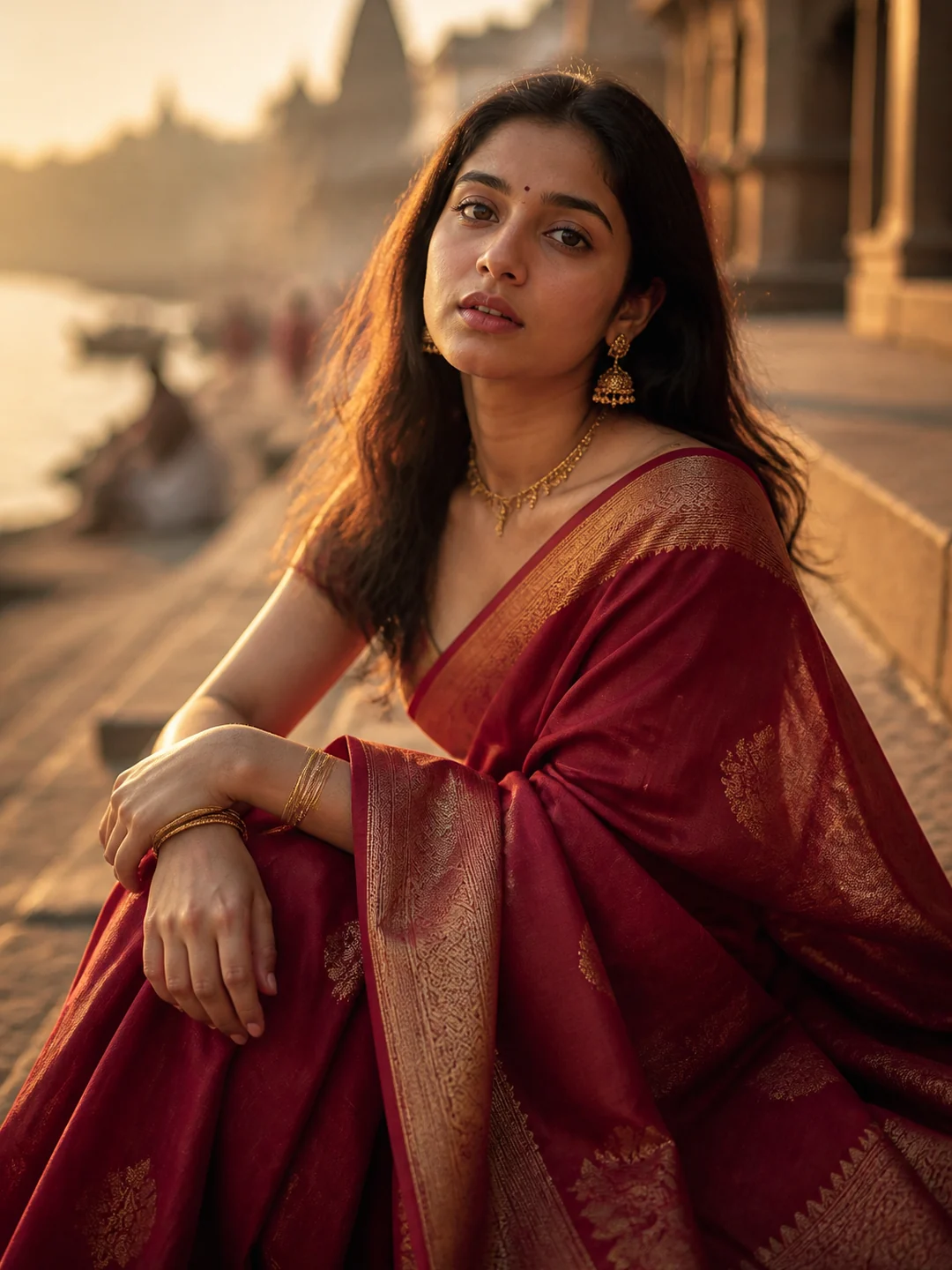 south indian girl ai photo prompt saree example 1 — 5 Stunning South Indian Girl AI Photo Prompts in Saree 2026