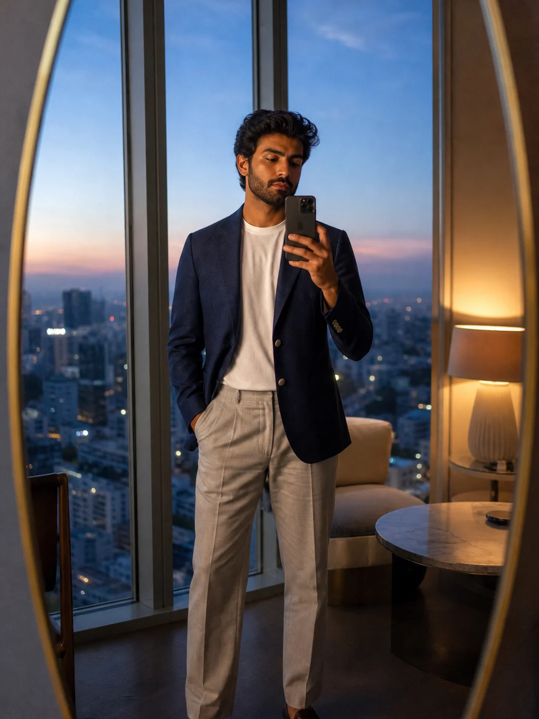 gemini ai mirror selfie prompt boys example 5 — 5 Best Gemini AI Mirror Selfie Prompts for Boys 2026