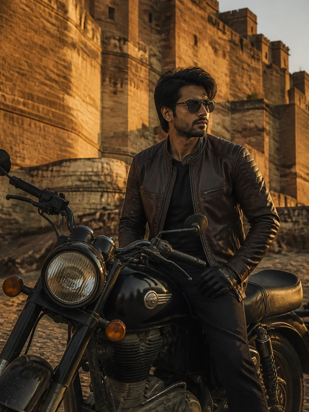 bullet bike ai photo editing prompt for boys example 5 — 5 Viral Bullet Bike AI Photo Editing Prompts for Boys
