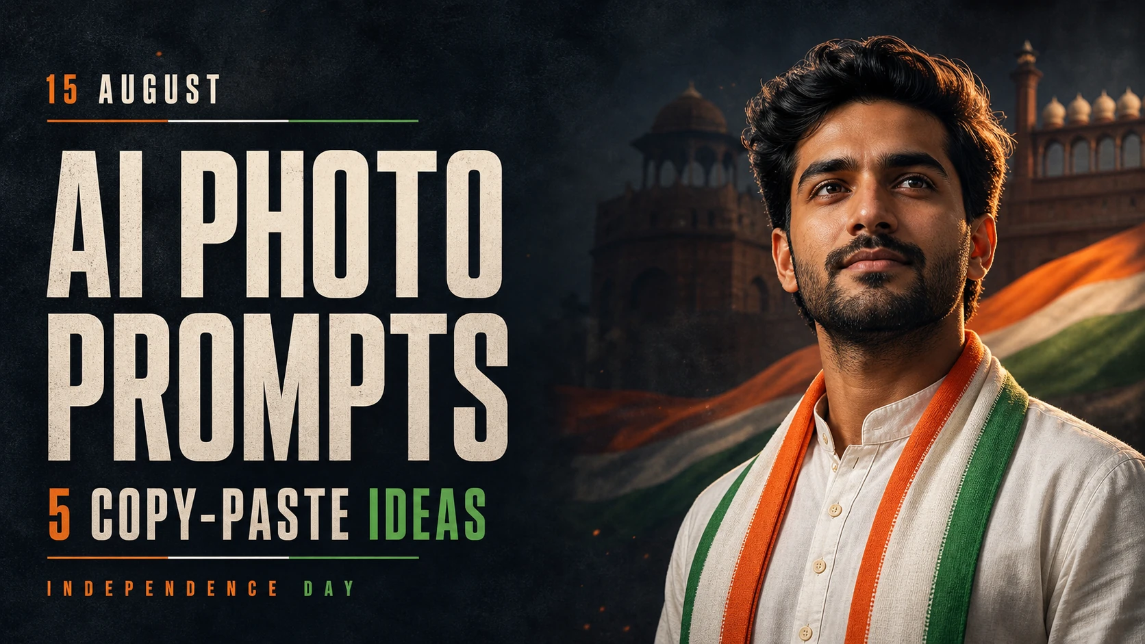 5 15 August AI Photo Prompts for Independence Day