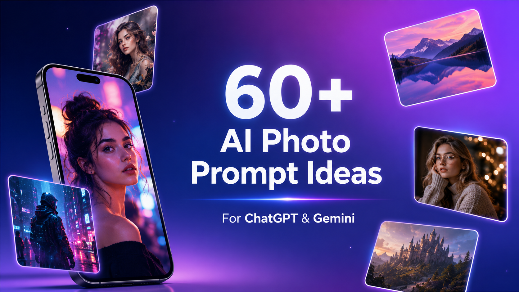 60+ AI Photo Prompt Ideas to Create Stunning Pictures (ChatGPT & Gemini)