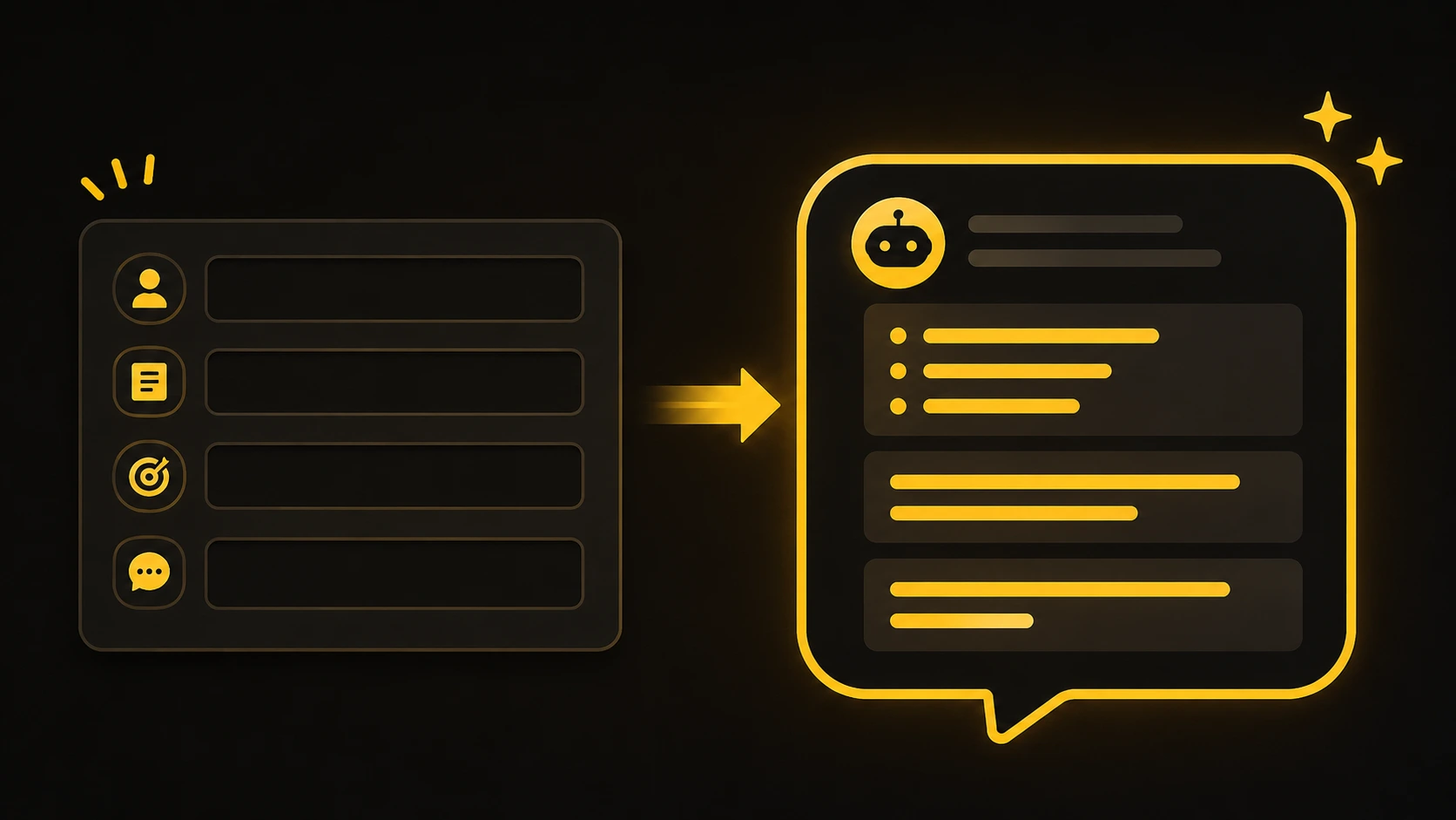 Filling in a prompt framework structure part by part