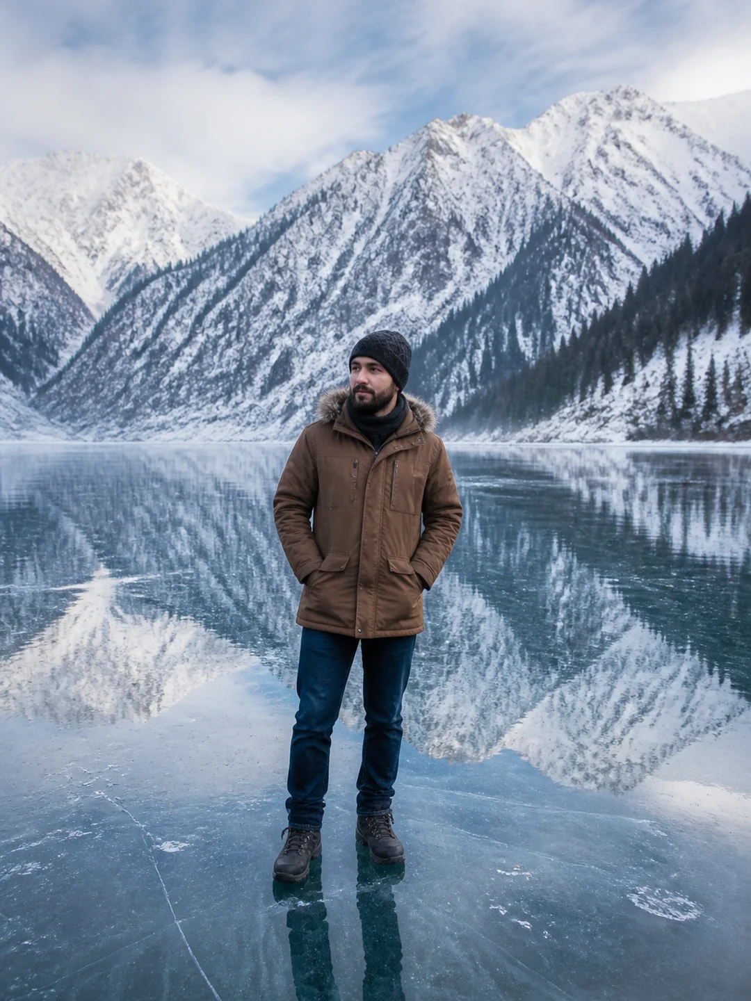 kashmir ice mountains ai photo editing prompt example 3 — 5 Stunning Kashmir Ice Mountains AI Photo Editing Prompts