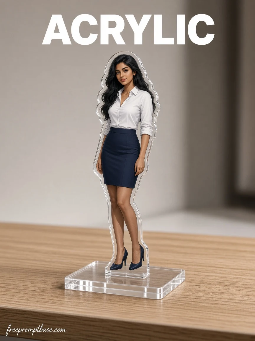 nano banana acrylic standee figurine prompt example