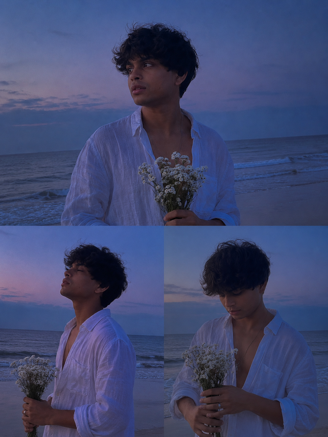 Blue Hour Beach Portrait AI Prompt for Gemini — image 2