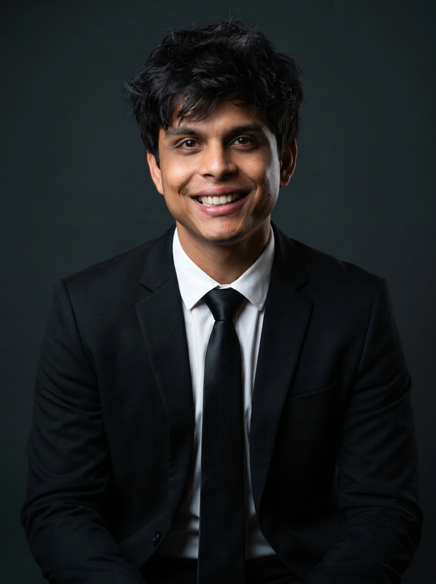 Black & White Suit Portrait AI Prompt for Gemini — image 1